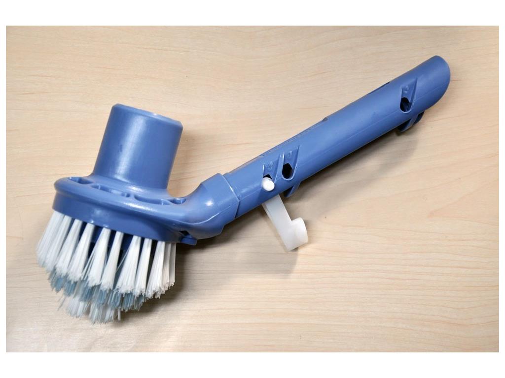 Spazzola Per Piscina Ad Angolo 45 Cm – Per Pavimenti E Pareti, Adatta A Aste Telescopiche (28-30 Mm)