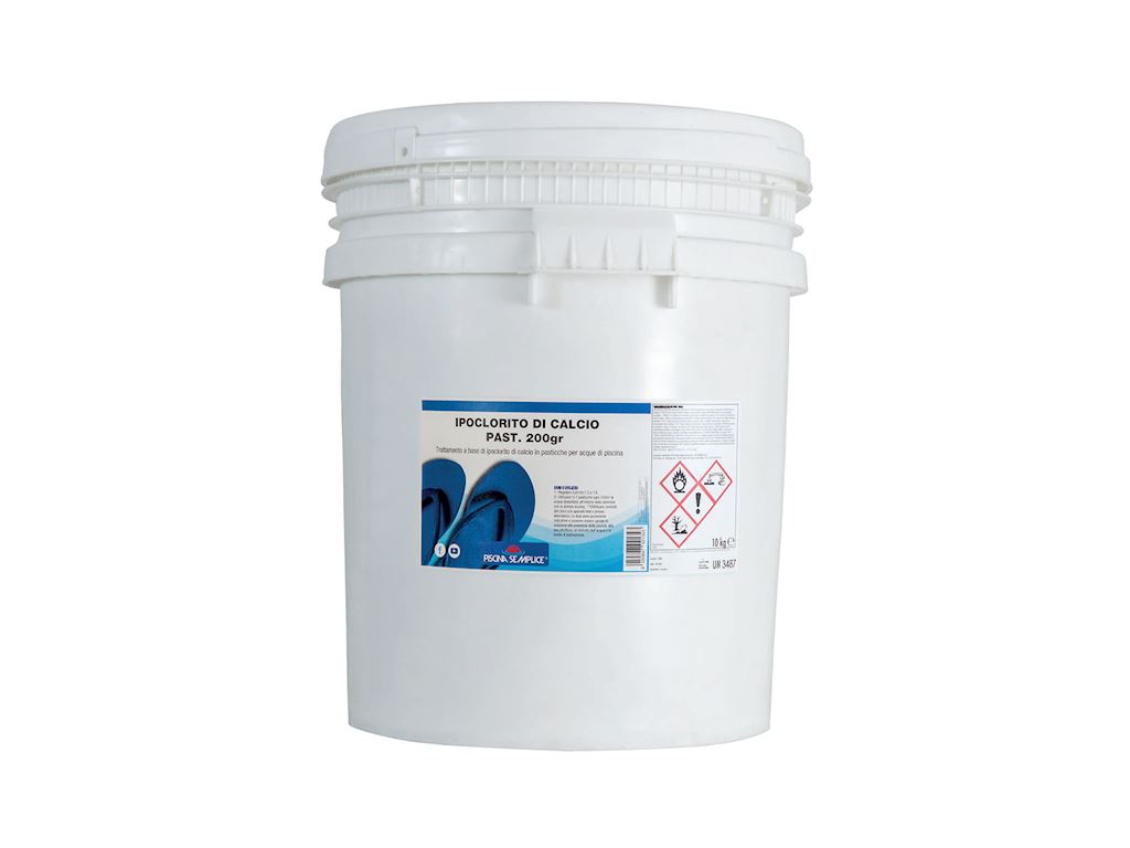 IPOCLORITO DI CALCIO IN PASTIGLIE 200GR - PISCINA SEMPLICE (LAPI)